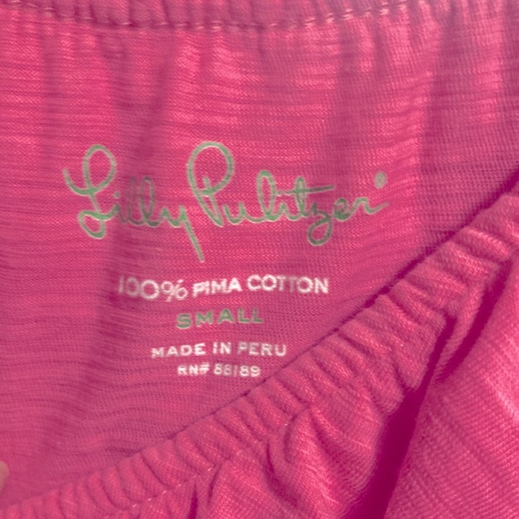 Never been worn Lilly Pulitzer cute pink shirt for summer size small - Picture 2 of 2